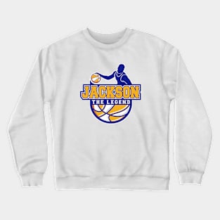 Jackson The Legend Basketball Custom Player Your Name Crewneck Sweatshirt